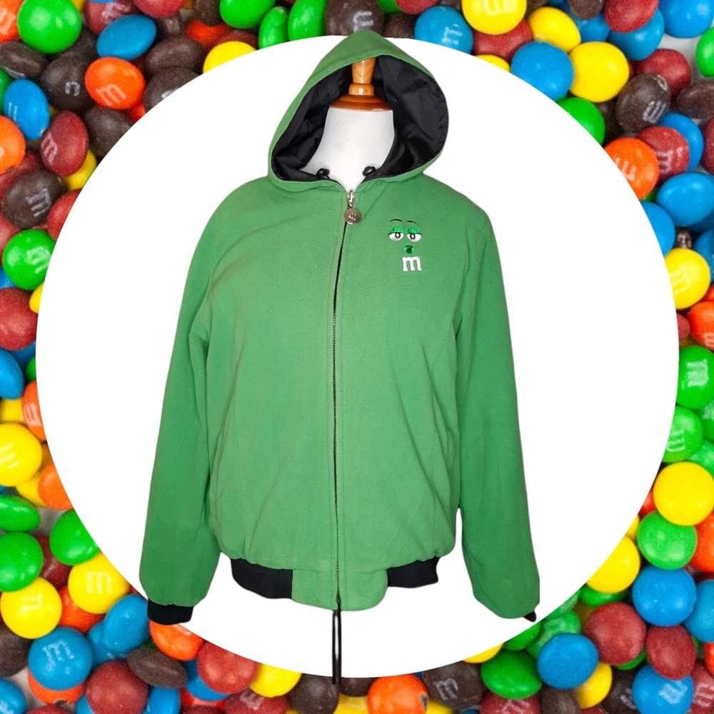 M&M Green & Black Reversible Hooded Jacket